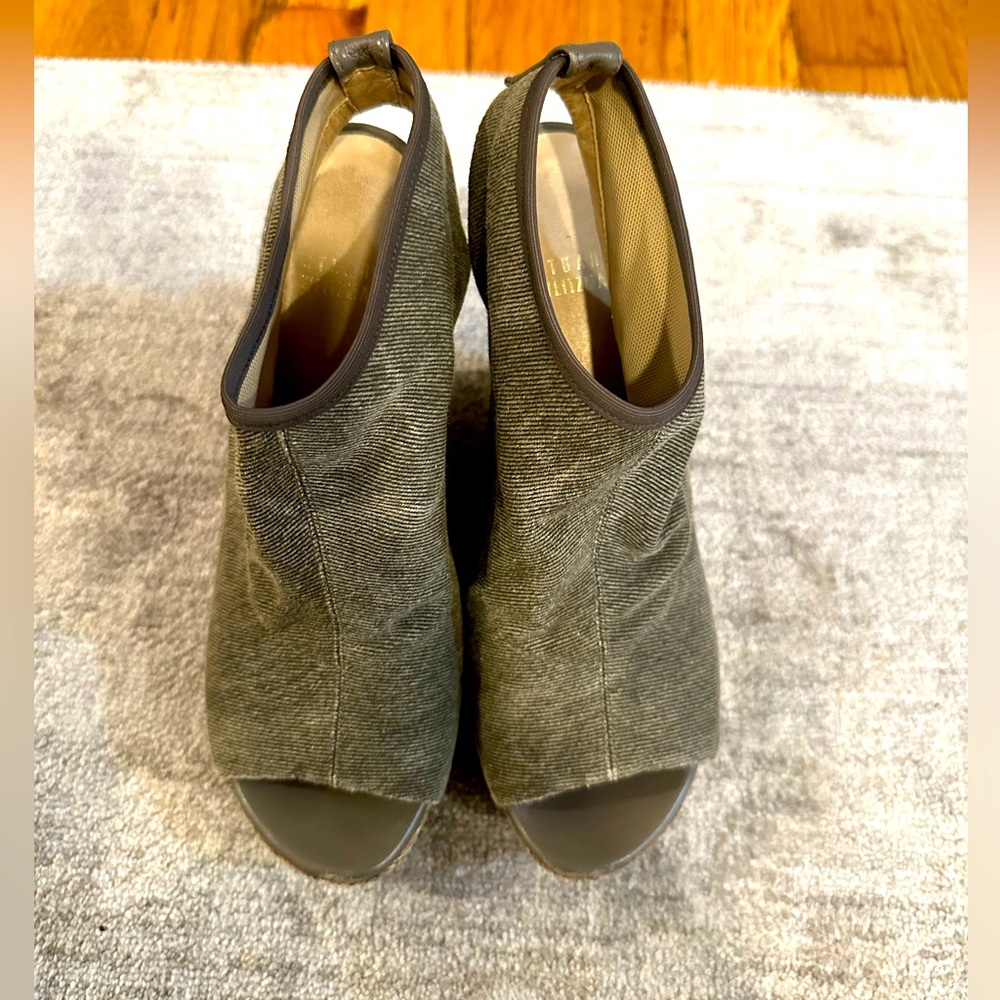 Green Jean Platform Stuart Weitzman - image 1